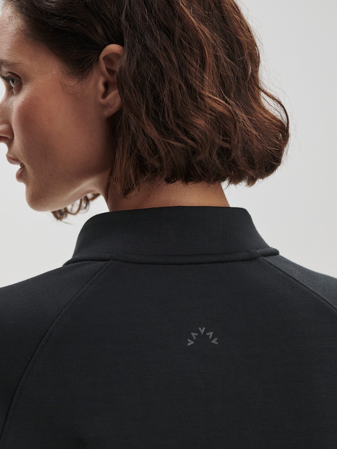Varley Black Hayden Zip-Through Active Sweatshirt