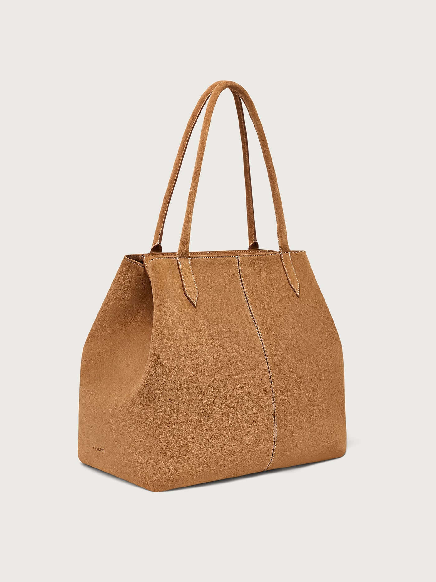 Varley Caramel Louey Tote Bag Medium Suede - Premium Everyday Tote