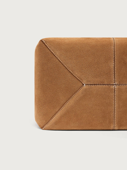 Varley Caramel Louey Tote Bag Medium Suede - Premium Everyday Tote