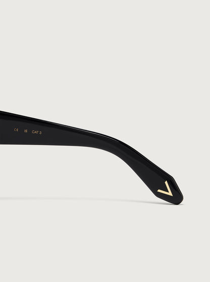 Varley Black Dalling Oversize Sunglasses