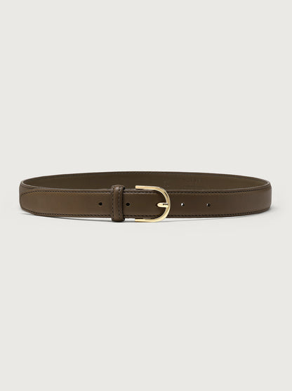 Varley Dark Olive Sarei Belt Leather