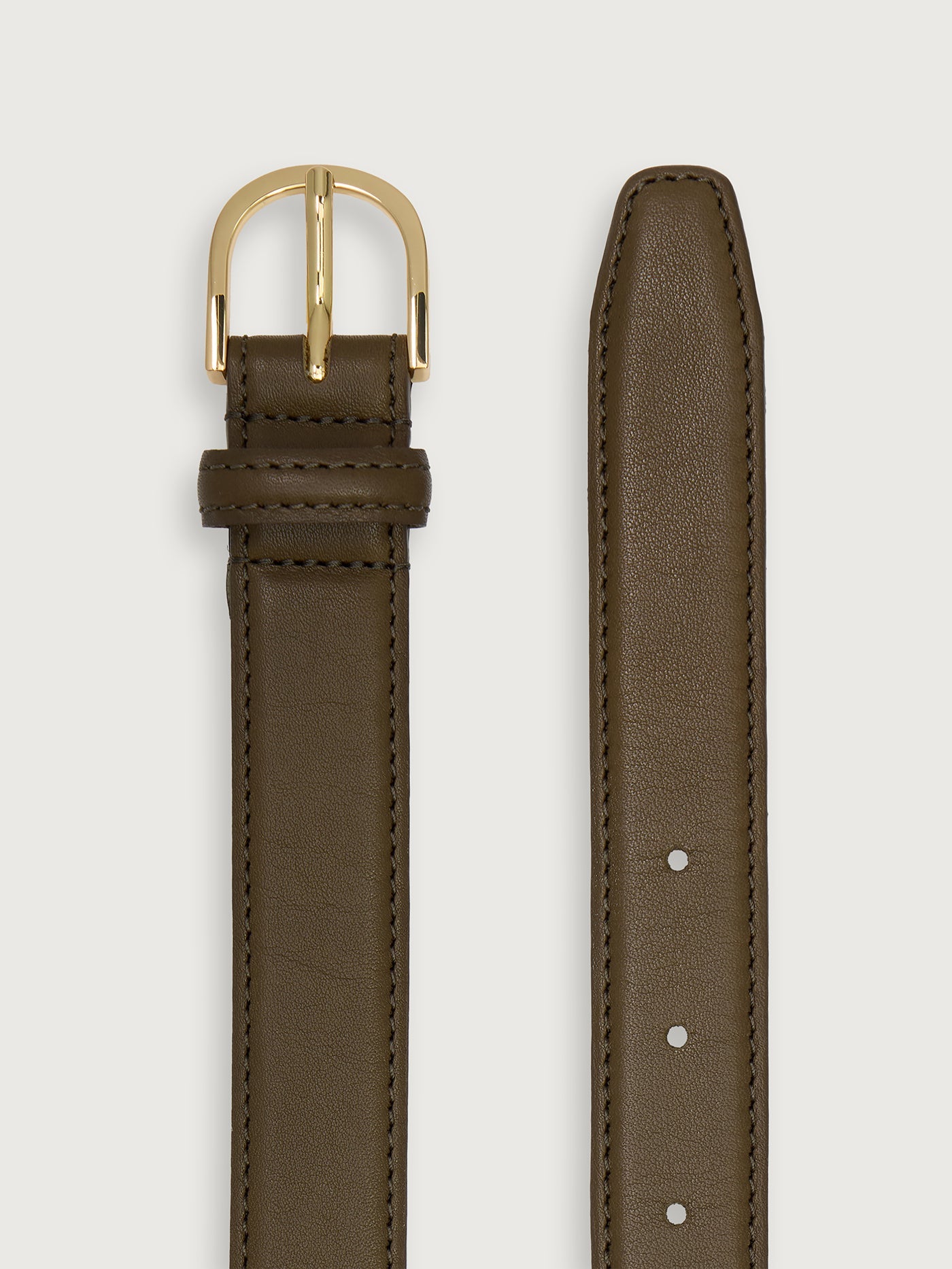 Varley Dark Olive Sarei Belt Leather