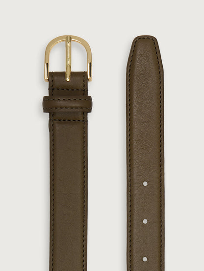 Varley Dark Olive Sarei Belt Leather