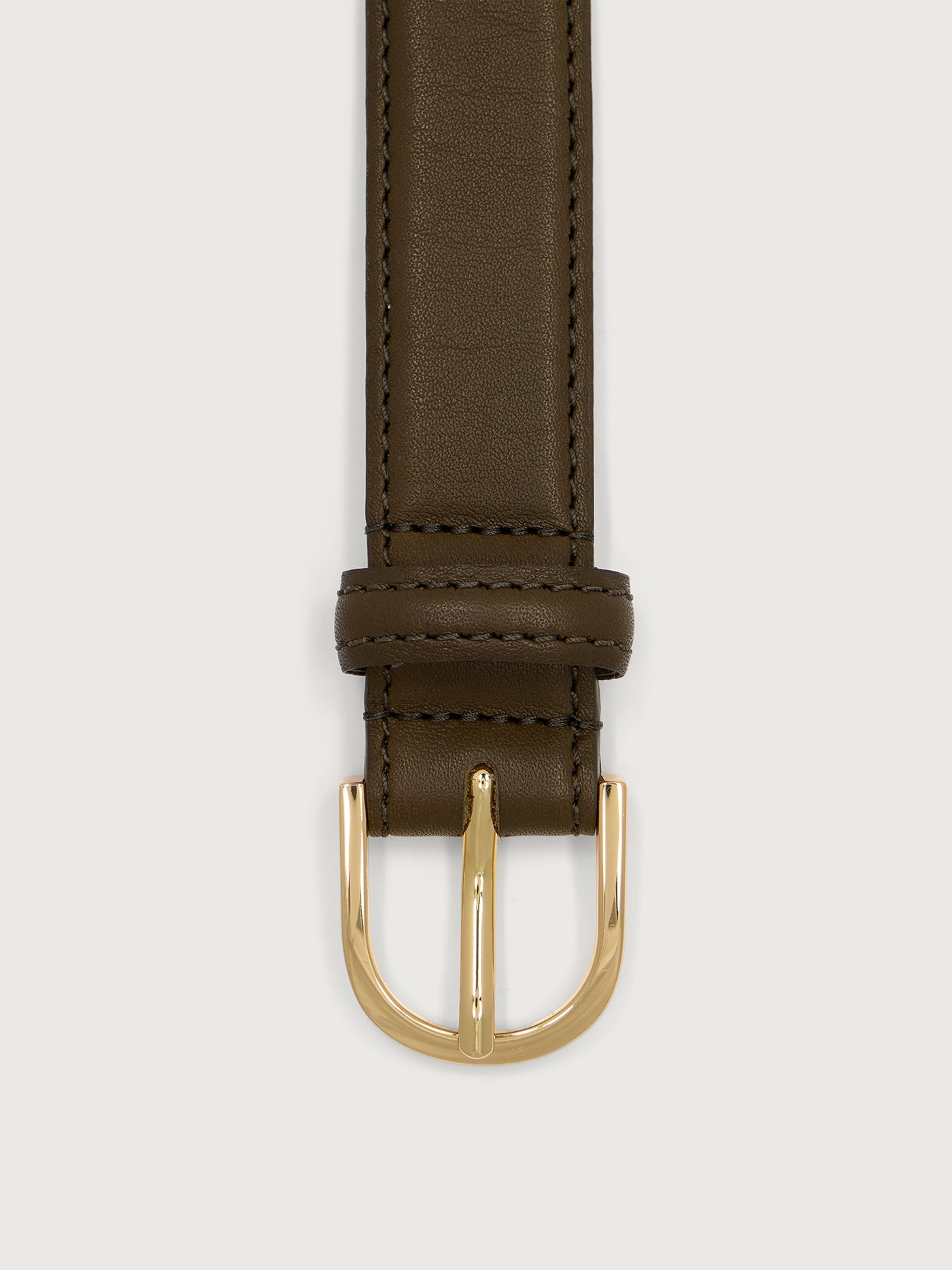 Varley Dark Olive Sarei Belt Leather