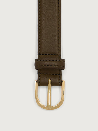 Varley Dark Olive Sarei Belt Leather