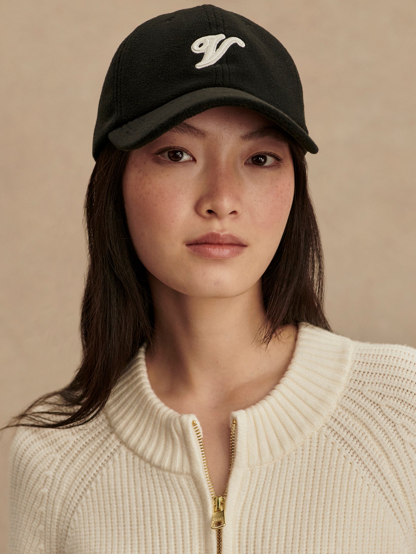 Varley Black Raina Fleece Cap