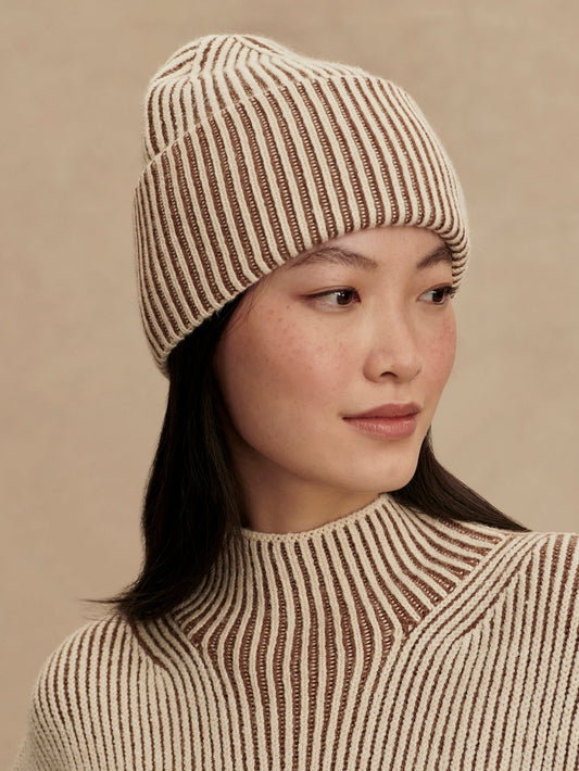 Varley Cocoa Dust Dionne Plated Beanie