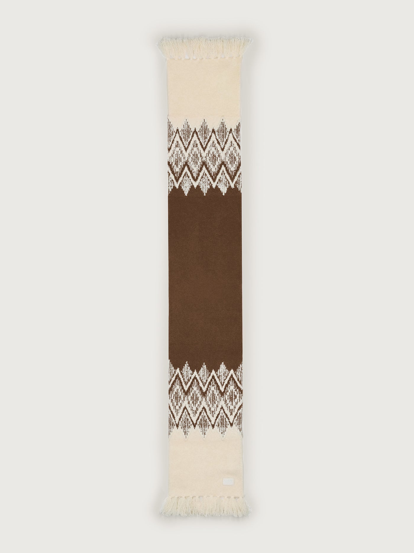 Varley Cocoa Dust Sebastian Jacquard Scarf 2.0