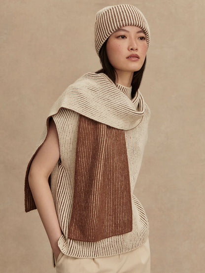Varley Cocoa Dust Deville Plated Scarf