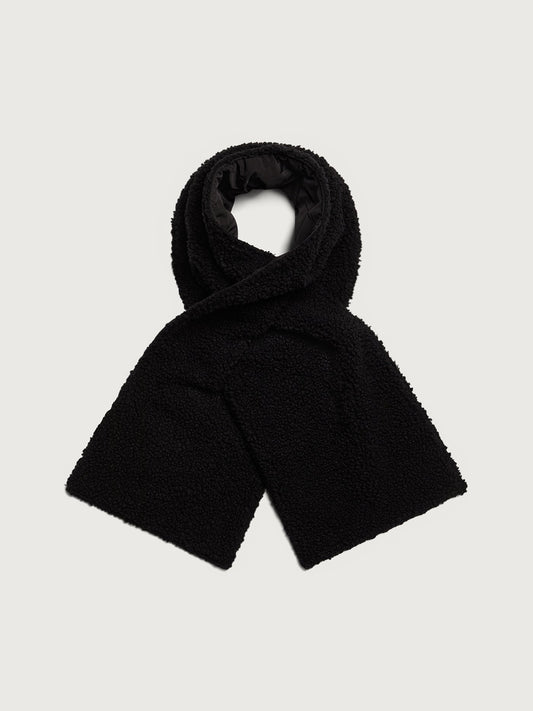Varley Black Coronet Quilt Sherpa Scarf | VARLEY US