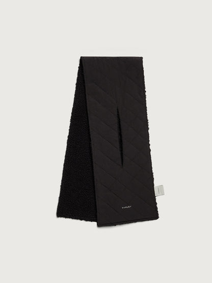 Varley Black Coronet Quilt Sherpa Scarf | VARLEY US