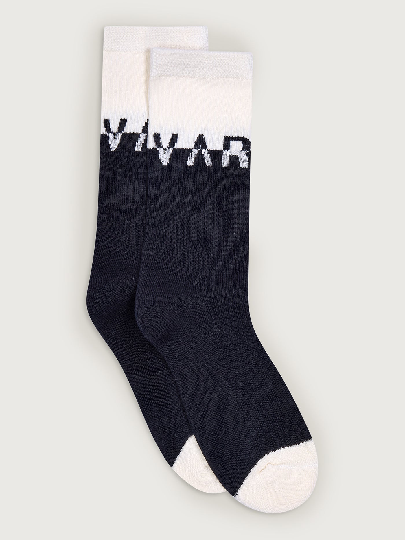 Varley Black/ Egret Stellar Colorblock Sock