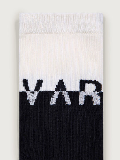 Varley Black/ Egret Stellar Colorblock Sock