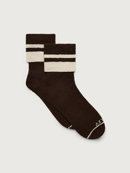 Varley Coffee Bean/ Sandshell Preston Sock | VARLEY US