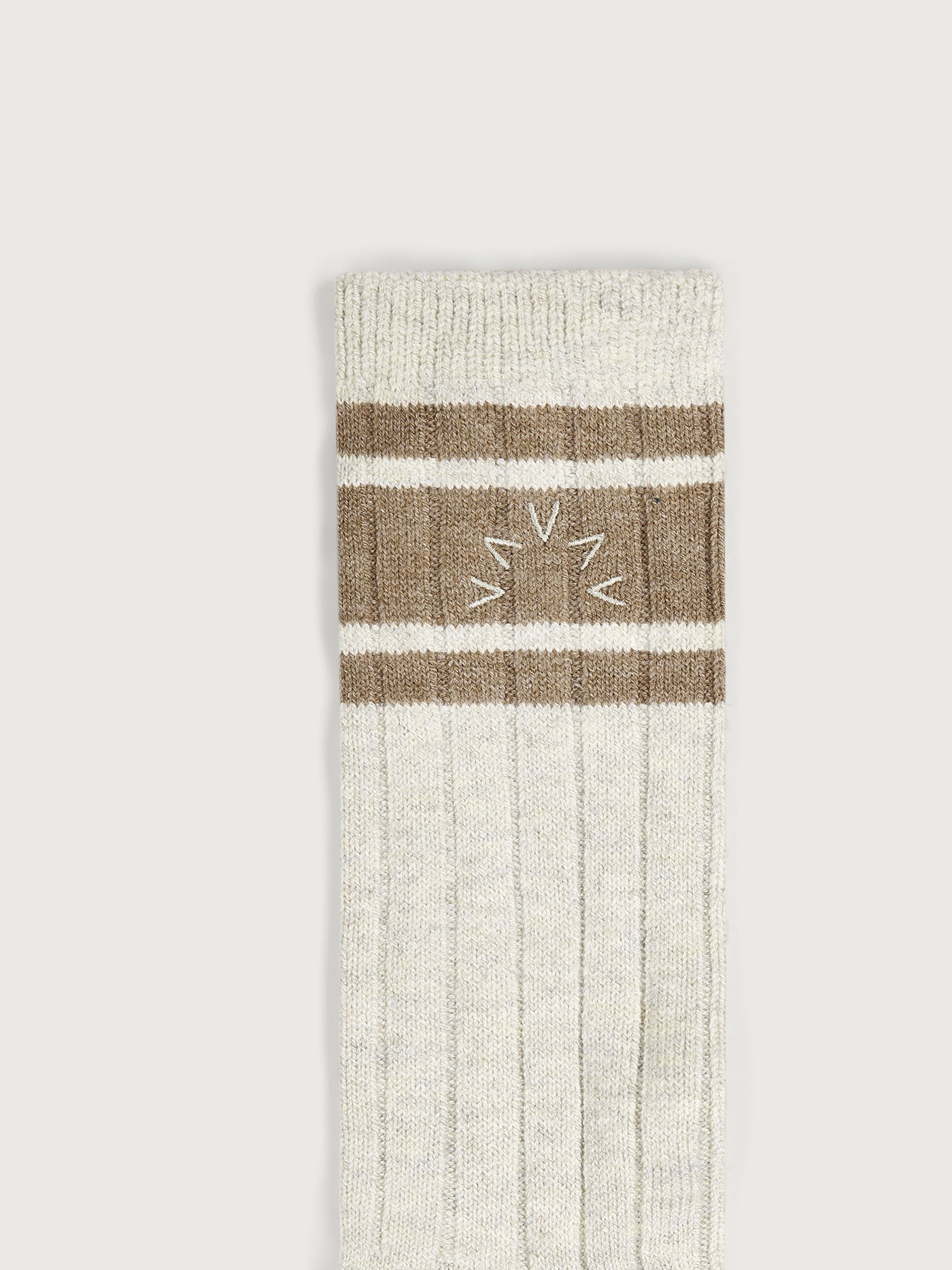 Varley Ivory Marl Malissa Plush Wide Rib Sock