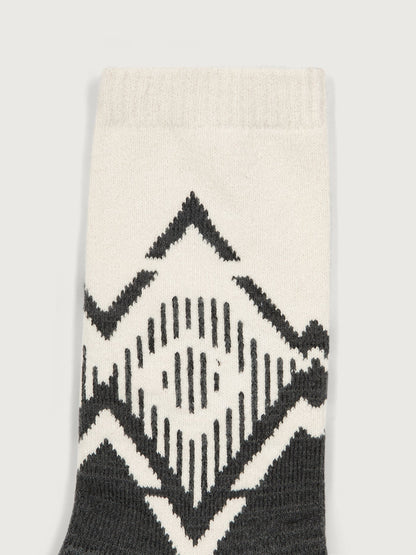 Varley Charcoal Marl Erica Jacquard Knit Sock