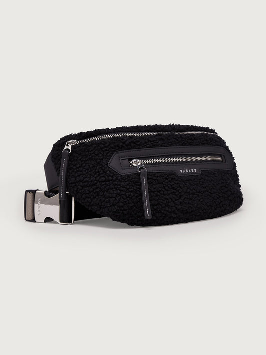 Varley Black Kansa Sherpa Belt Bag | VARLEY US