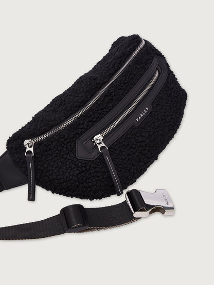 Varley Black Kansa Sherpa Belt Bag | VARLEY US