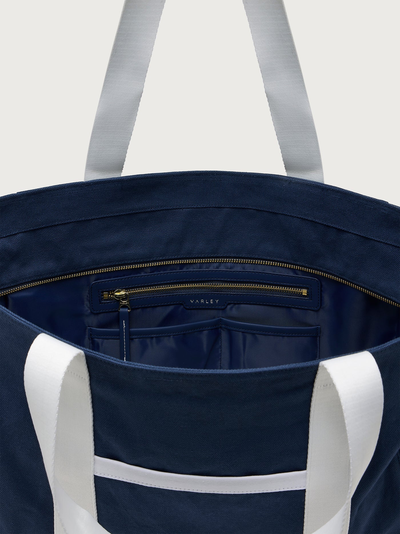 Varley Blue Nights/ White Fairhaven Large Club Tote Bag
