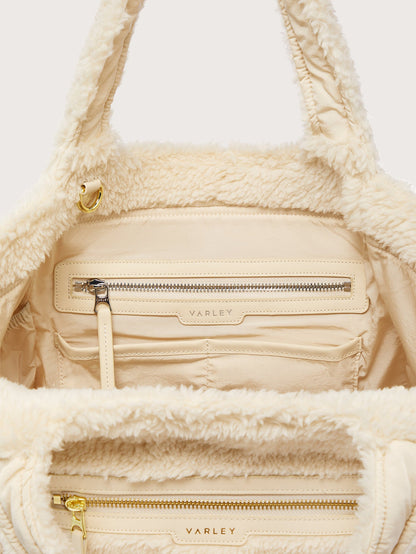 Varley Sandshell Vail Sherpa Crossbody Tote