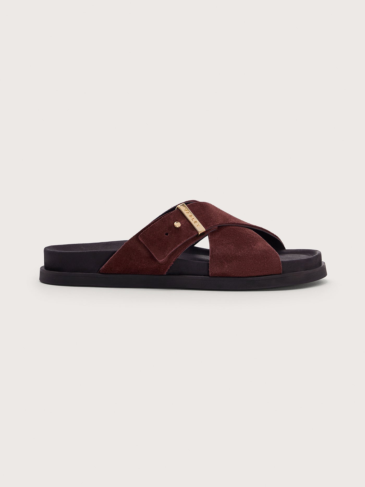 Varley Decadent Chocolate Esla Slide Sandals