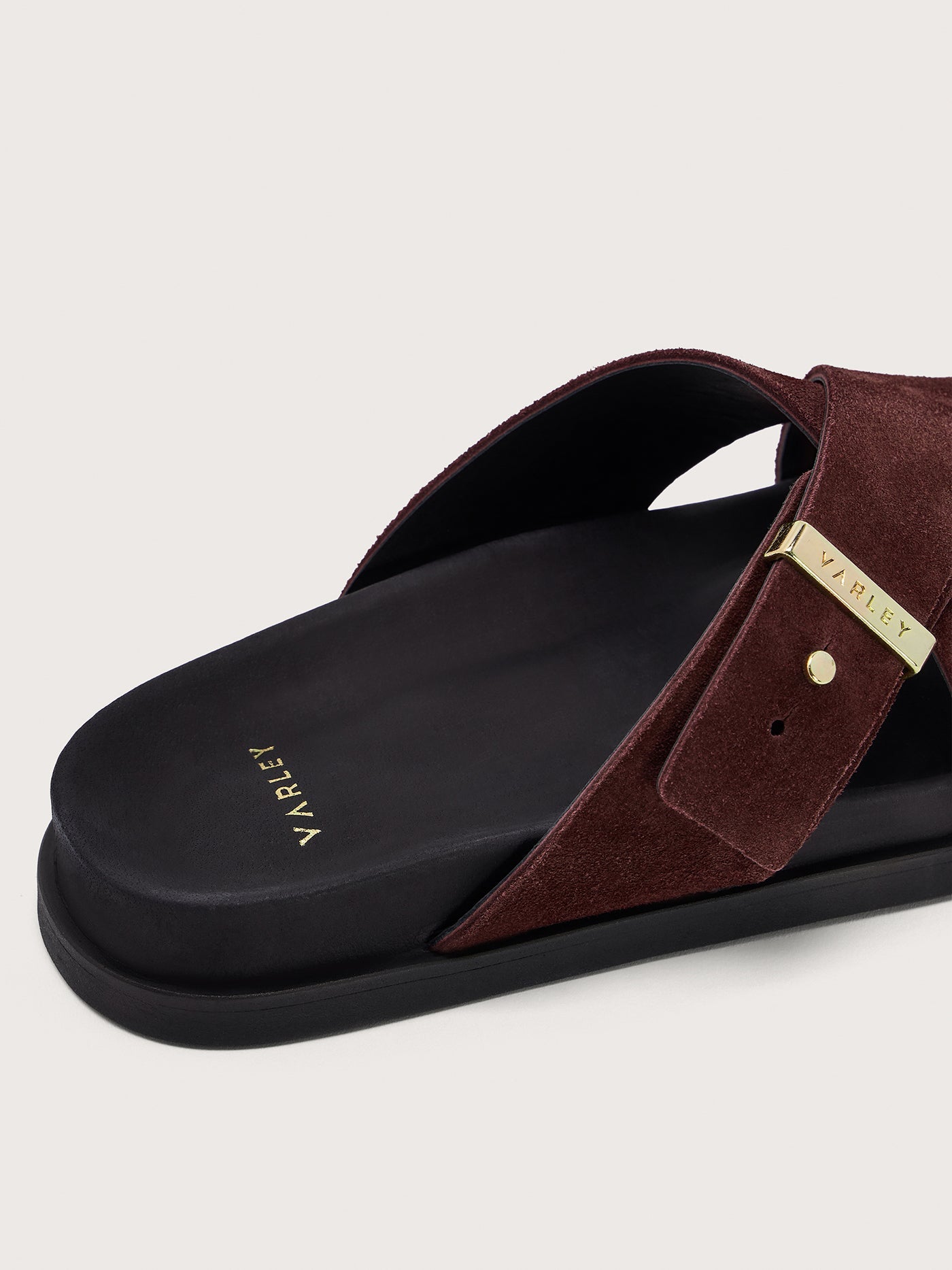 Varley Decadent Chocolate Esla Slide Sandals