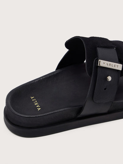 Varley Black Suna Toe Post Sandals