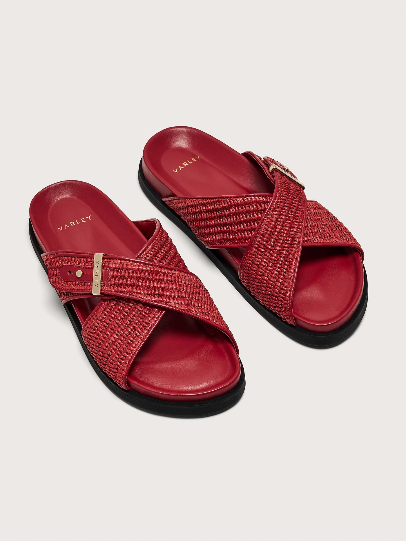 Varley Bossa Nova Esla Slide Sandals Textile