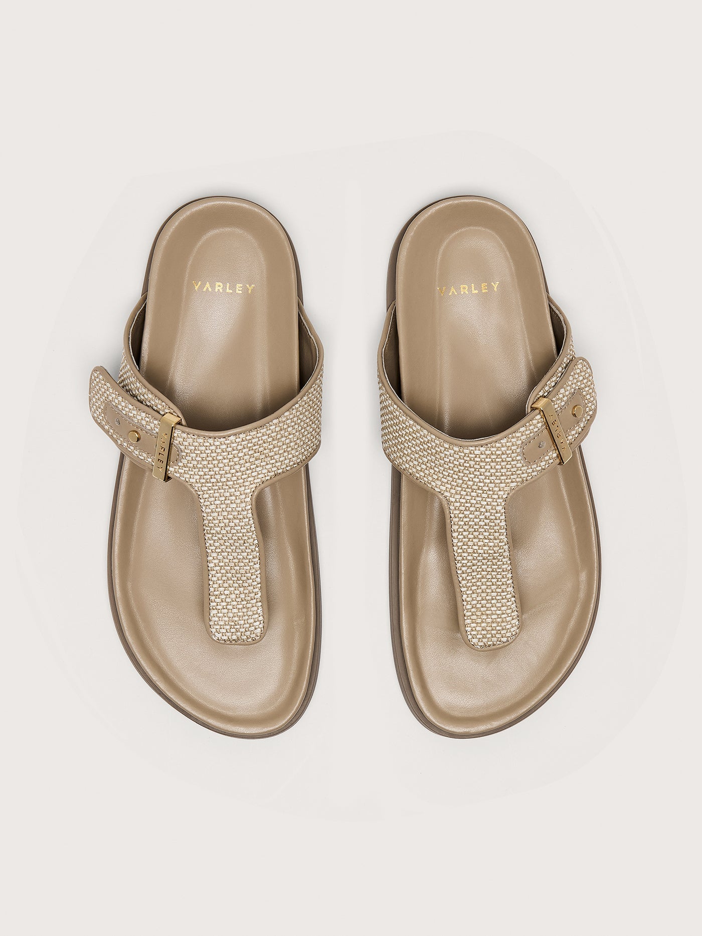 Varley Cinder Aisne Toe Post Sandals Textile