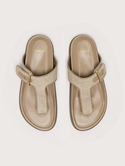 Varley Cinder Aisne Toe Post Sandals Textile