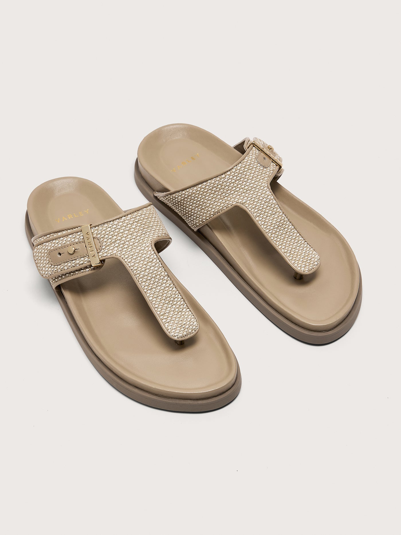 Varley Cinder Aisne Toe Post Sandals Textile