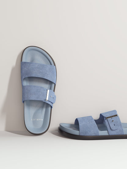 Varley Rain Blue Latona Suede Sandal