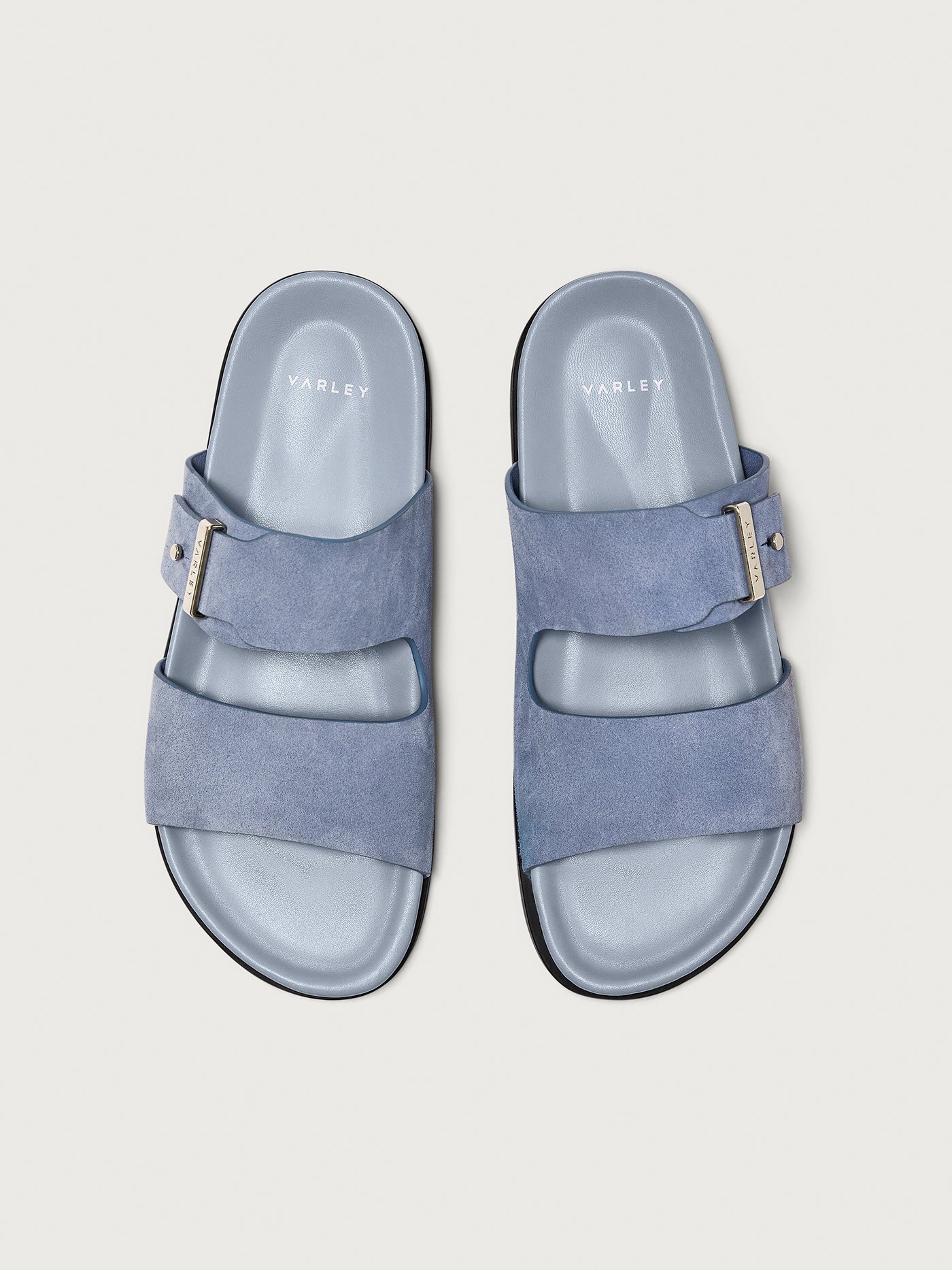 Varley Rain Blue Latona Suede Sandal