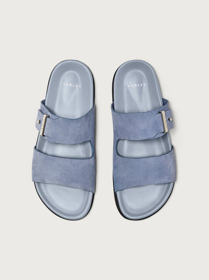 Varley Rain Blue Latona Suede Sandal
