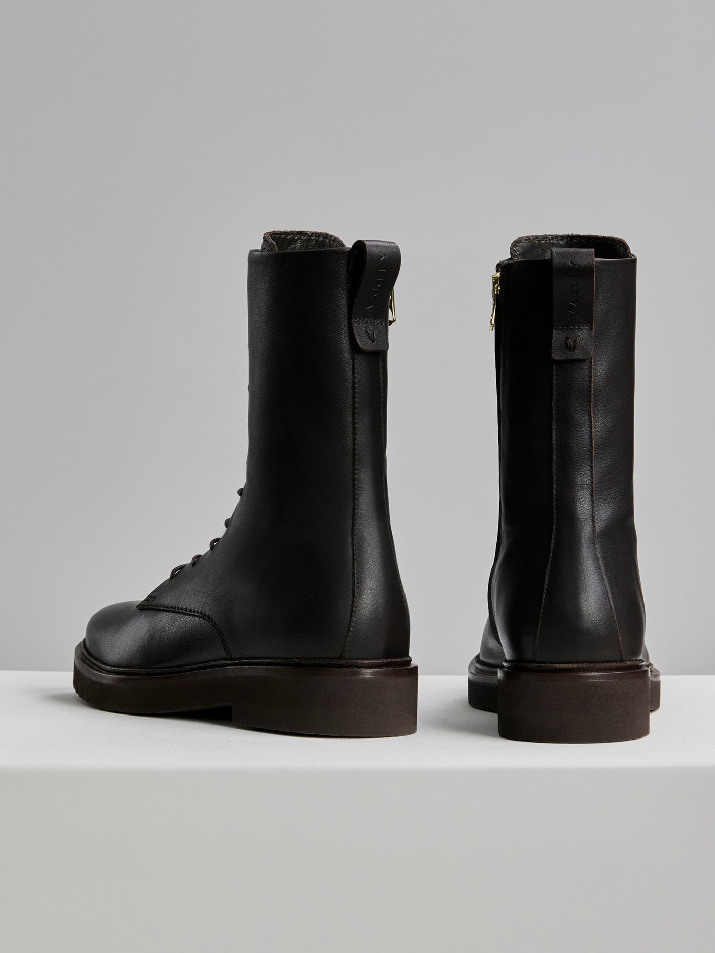 Varley Ebony Brown Boyten Lace Up Boot Nappa