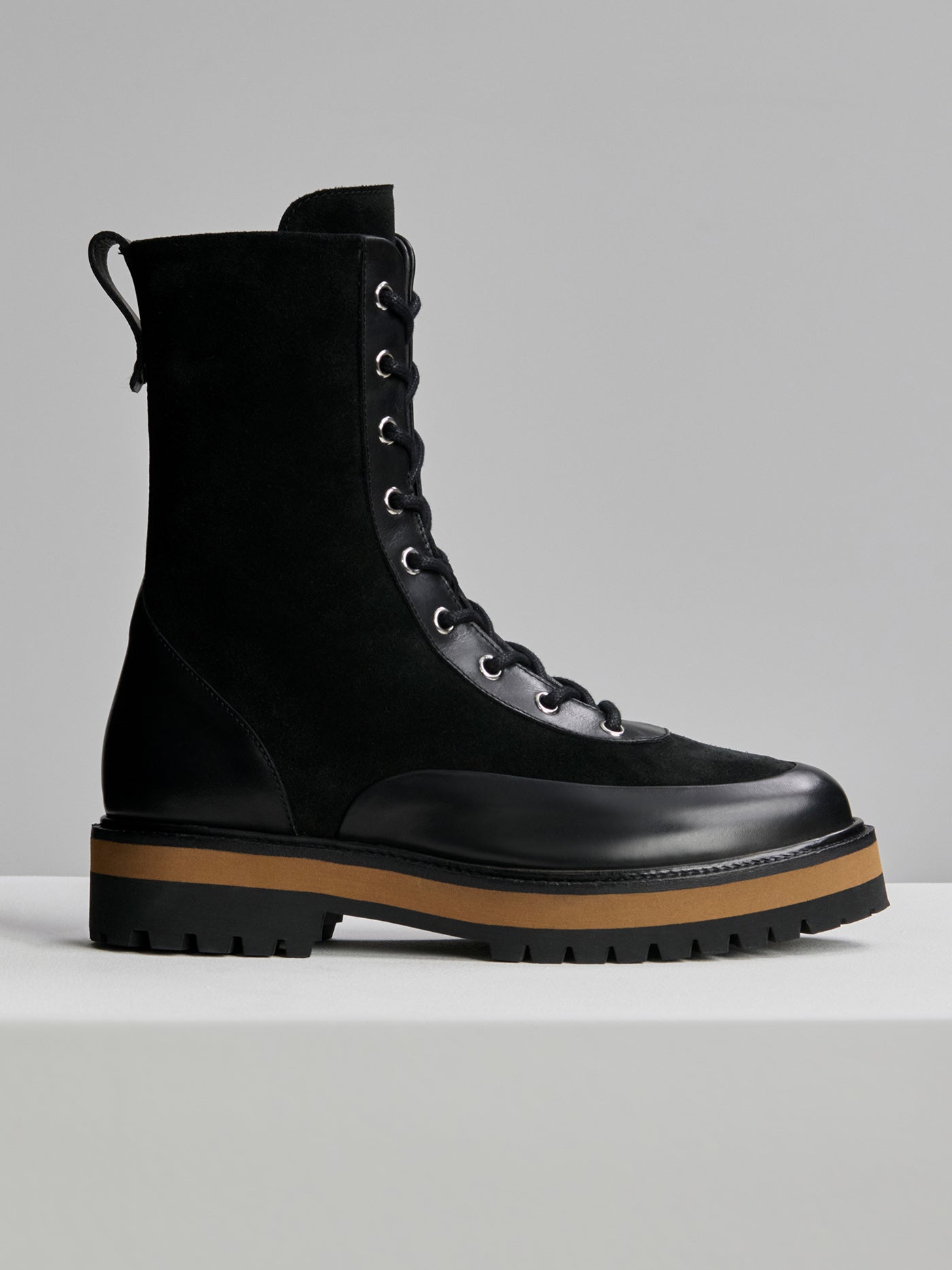 Varley Black Calsen Lug Sole Boot
