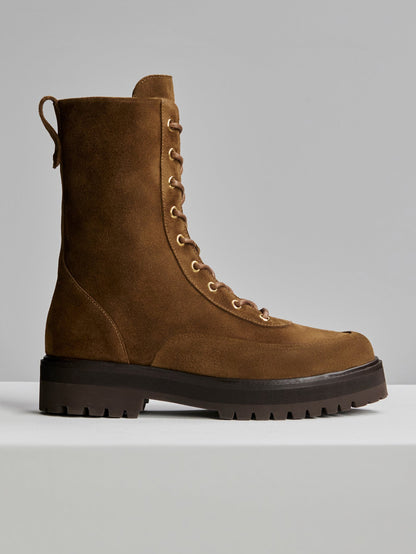 Varley Cocoa Dust Calsen Lug Sole Boot Suede