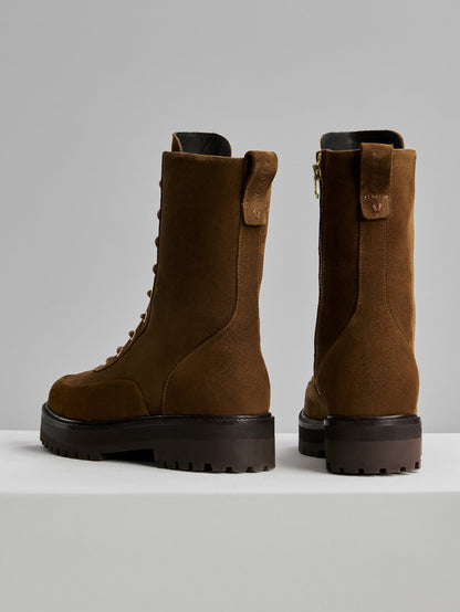 Varley Cocoa Dust Calsen Lug Sole Boot Suede