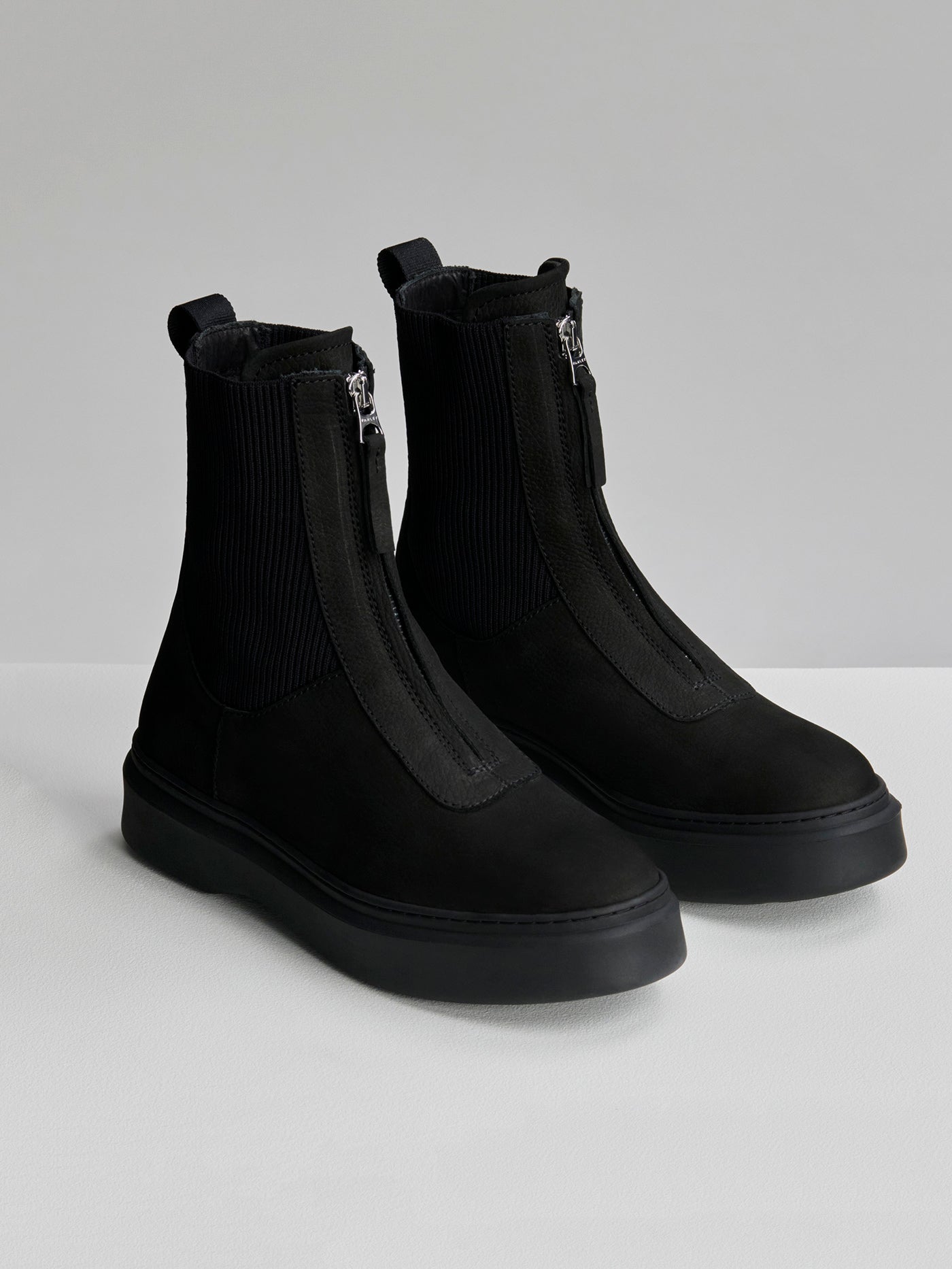 Varley Black Corian Zip Front Ankle Boot