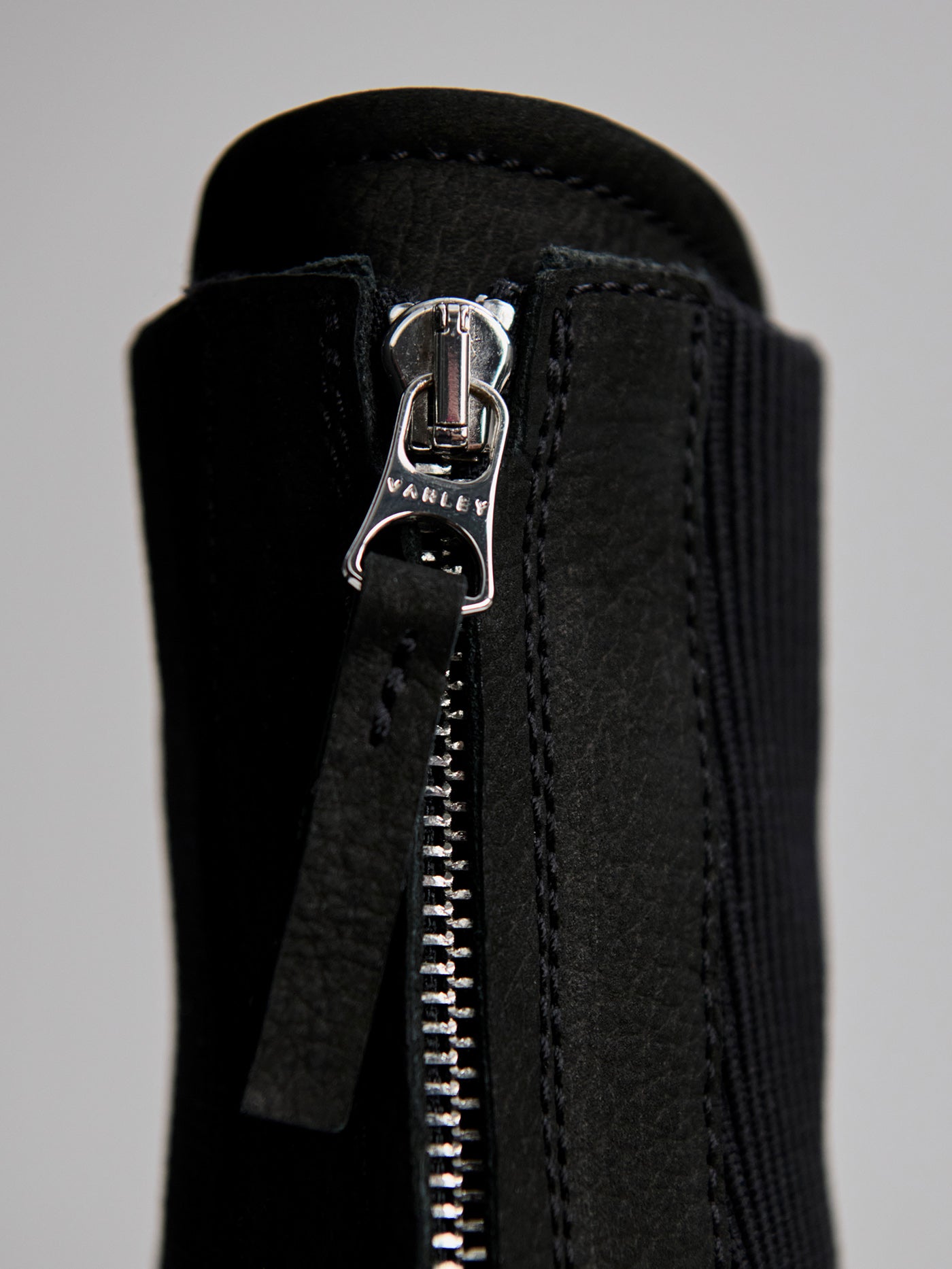 Varley Black Corian Zip Front Ankle Boot