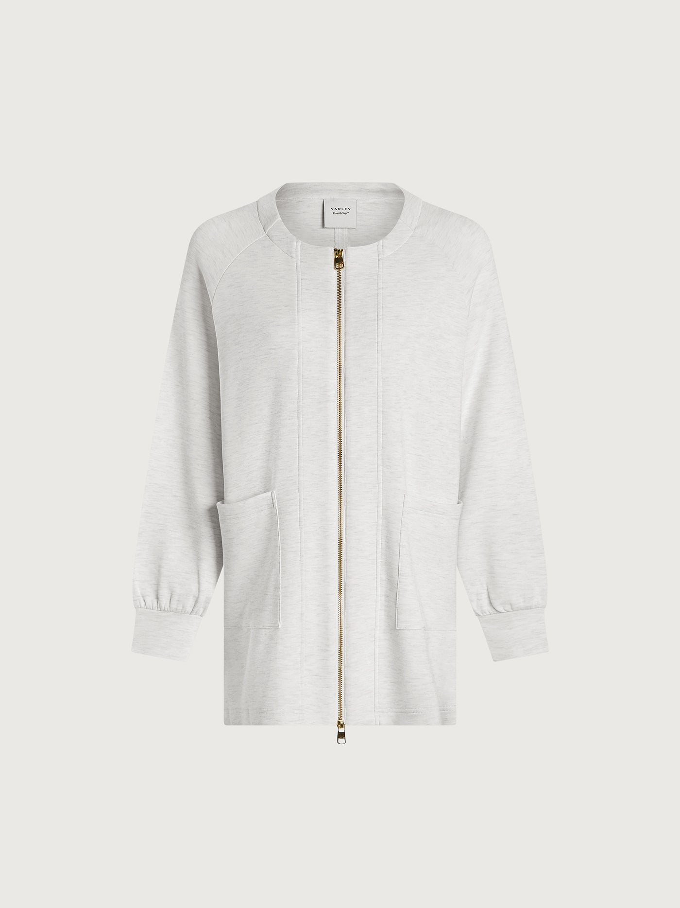 Varley Ivory Marl Augusta Zip Through