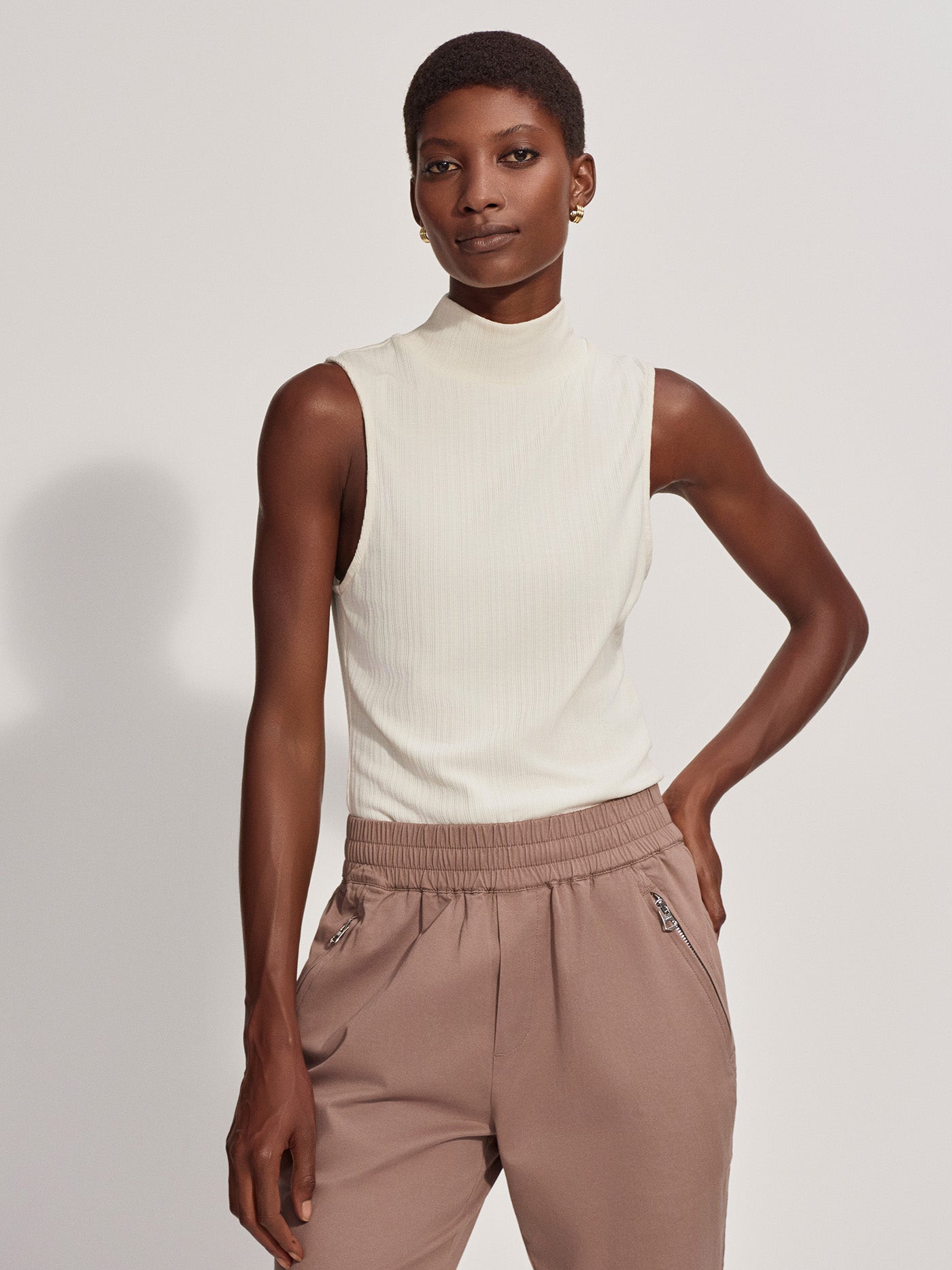 Varley Birch Caley Fitted Rib Tank