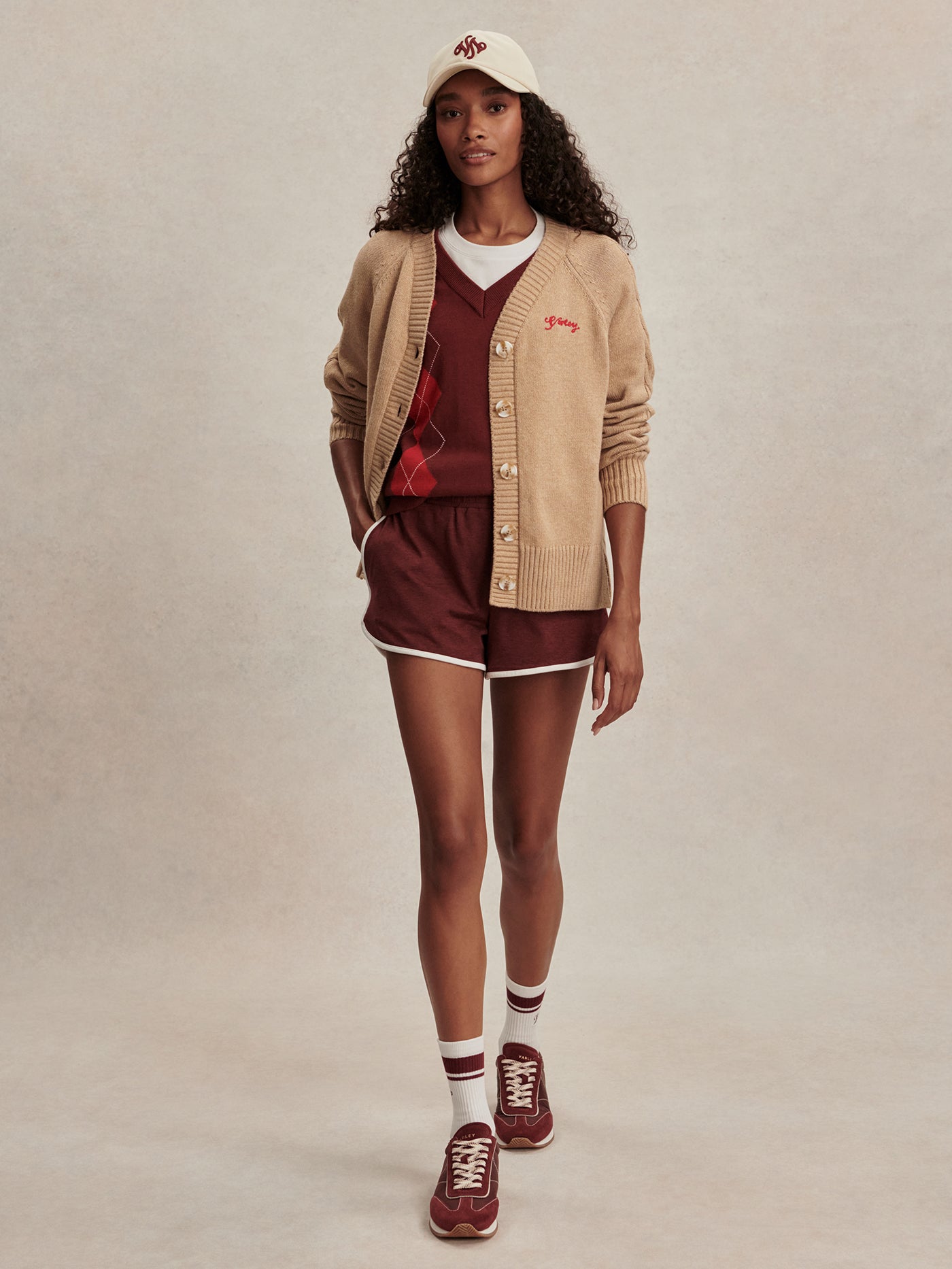 Varley Macaroon Lotte Button Through Cardigan