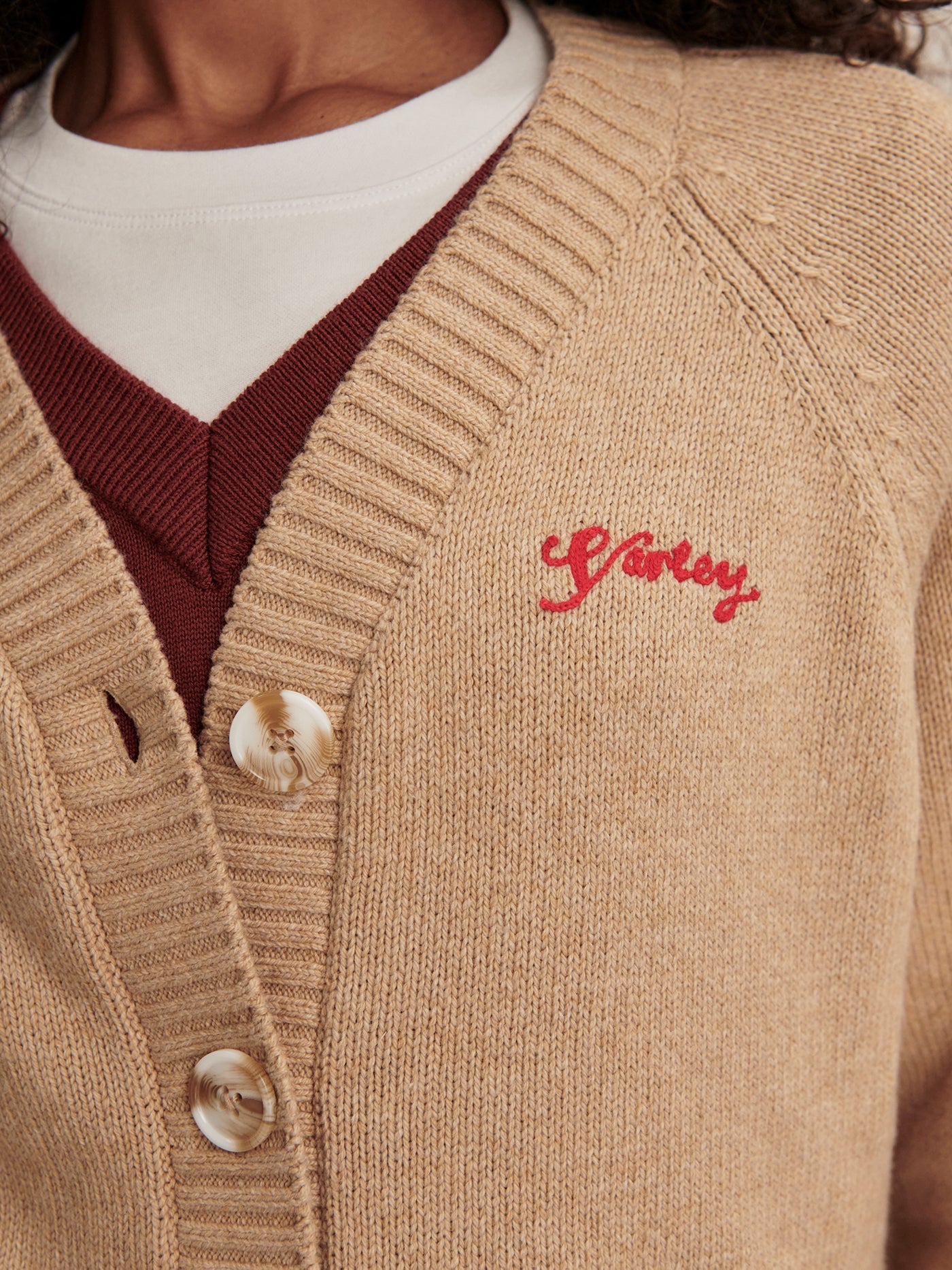Varley Macaroon Lotte Button Through Cardigan