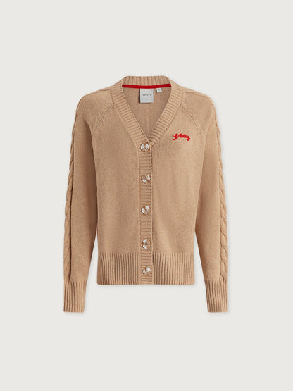 Varley Macaroon Lotte Button Through Cardigan