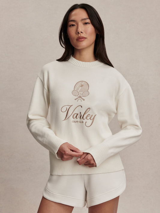 Varley White Edie Namesake Knit 2.0