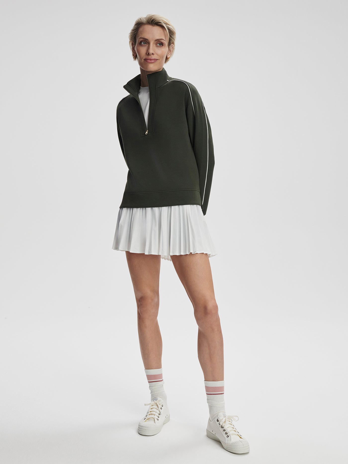 Varley Deep Ivy Kirsi Half-Zip Active Sweatshirt