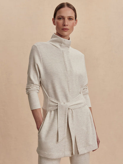 Varley Ivory Marl Anset Jacket | VARLEY US