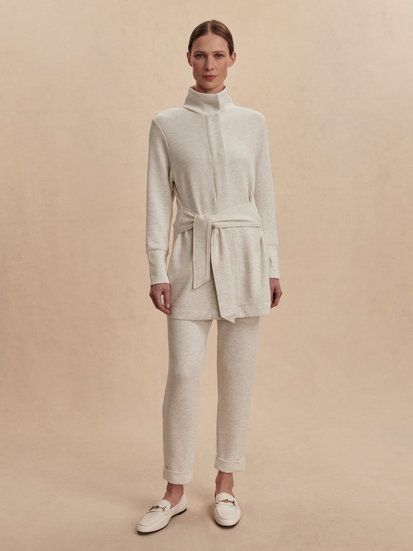 Varley Ivory Marl Anset Jacket | VARLEY US
