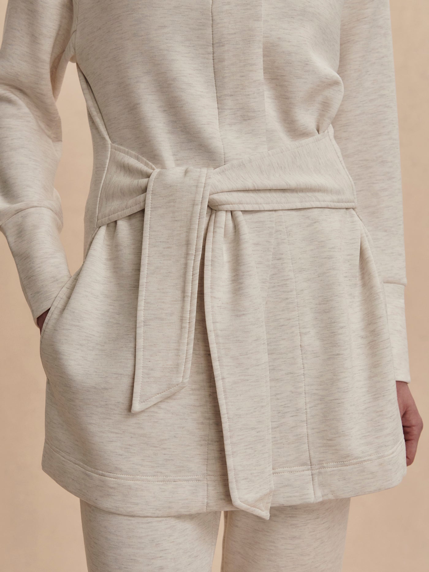 Varley Ivory Marl Anset Jacket | VARLEY US